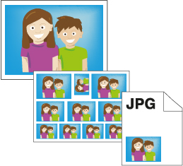 Illustratie van de inhoud van het familie pakket h